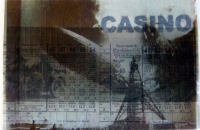 nox est perpetua - casino-Zeppelin I, 2010, 21x30x0,5 cm, Fotos auf Transparentp./Kapa