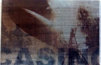nox est perpetua - casino-Zeppelin II, 2010, 16,5x25x2 cm, Fotos auf Transparentpapieren