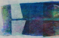 musca domestica X, 2012, 20,5x41,5 cm, mixed media auf Papier