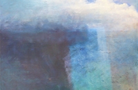 unbetitelt, Luft, 2007, 43,5x52 cm,  Eitempera/Ölfarbe auf Nessel