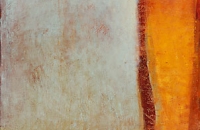 unbetitelt, ROT, 2001, 117,5x89 cm, Eitempera/Ölfarbe auf Nessel