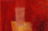 unbetitelt, ROT, 2002, 106x86 cm, Eitempera/Ölfarbe auf Hartfaser