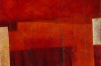 unbetitelt, ROT, 2002, 50x70 cm, Eitempera/Ölfarbe auf Hartfaser