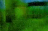 unbetitelt, GRÜN, 2006, 80x100 cm,  Eitempera/Ölfarbe auf Nessel