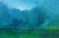 unbetitelt, Landschaft, 2011, 60x80 cm,  Eitempera/Ölfarbe auf Nessel