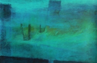 ufernähe VI, 2013, 50x70 cm, mix.media auf MDF