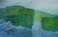 no-go-area III, 2011, 89x160cm, Öl/Eitempera auf Nessel