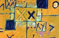 gambling, 1989, 70x50 cm, Mischtechnik auf Papier